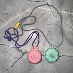Vintage 1994 Dolly Pocket Necklaces Lot Polly Bundle Set